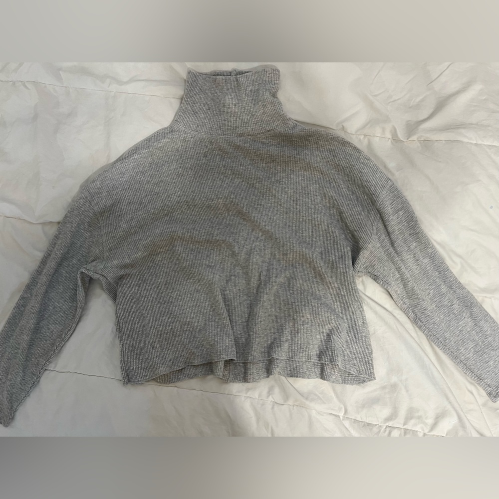 Aritzia The Group Babaton Grey Turtleneck